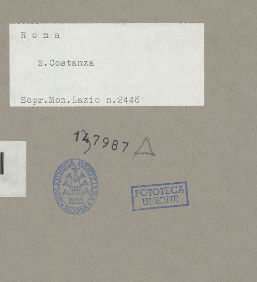 Rückseite von Sopr.Mon.Lazio [https://www.deutsche-digitale-bibliothek.de/content/lizenzen/rv-ez/] Mosaik mit Pflanzen, Vögeln und weiteren Motiven - Detail, bh137987_recto. Foto.