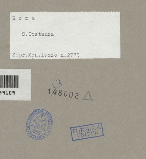 Rückseite von Sopr.Mon.Lazio [https://www.deutsche-digitale-bibliothek.de/content/lizenzen/rv-ez/] Mosaik mit Weinleseszene - Detail, bh138002_recto. Foto.