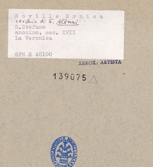 Rückseite von bh139075_recto