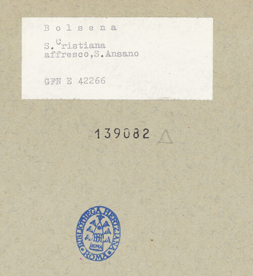 Rückseite von ICCD [https://www.deutsche-digitale-bibliothek.de/content/lizenzen/rv-ez/] Heiliger Georg - Gesamtansicht, bh139082_recto. Foto.