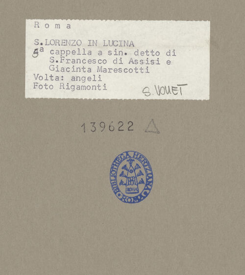 Rückseite von Rigamonti [http://creativecommons.org/licenses/by-nc-sa/4.0/] Gewölbedekoration mit Szenen aus dem Marienleben und musizierenden Engelnzwei Engel an der Orgel - Gesamtansicht, bh139622_recto. Foto: Rigamonti, Franco.