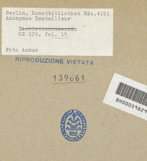 Rückseite von bh139661_recto
