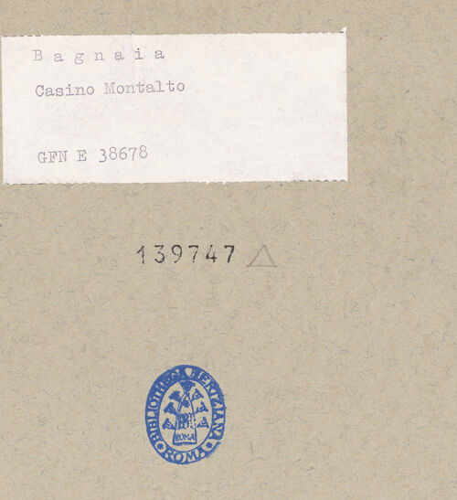 Rückseite von ICCD [https://www.deutsche-digitale-bibliothek.de/content/lizenzen/rv-ez/] Illusionistische Architekturen, Marinelandschaften und allegorische FigurenPersonifikation der Generosità - , bh139747_recto. Foto.