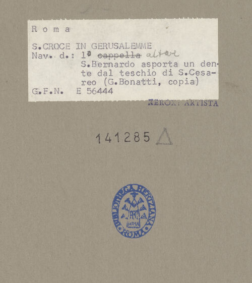 Rückseite von bh141285_recto