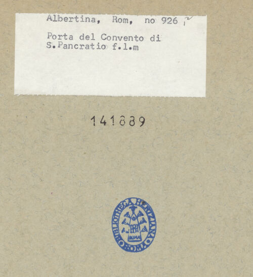 Rückseite von bh141889_recto