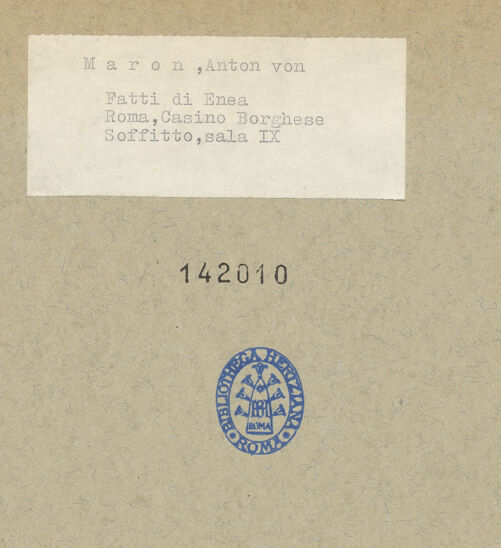 Rückseite von Sopr. BAS ROMA [https://www.deutsche-digitale-bibliothek.de/content/lizenzen/rv-ez/] Der Tod der Dido - , bh142010_recto. Foto.