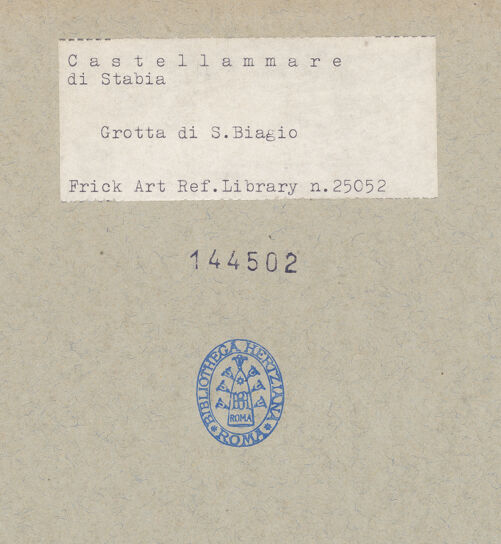 Rückseite von Frick Art Reference Library [https://www.deutsche-digitale-bibliothek.de/content/lizenzen/rv-ez/] FreskenzyklusHeilige Benedikt und Renatus - Gesamtansicht, bh144502_recto. Foto.