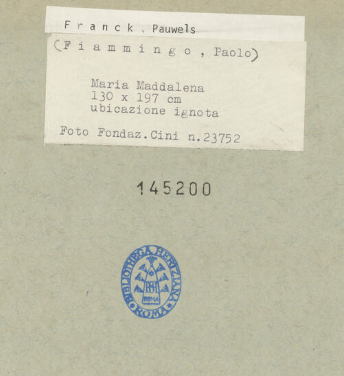 Rückseite von bh145200_recto