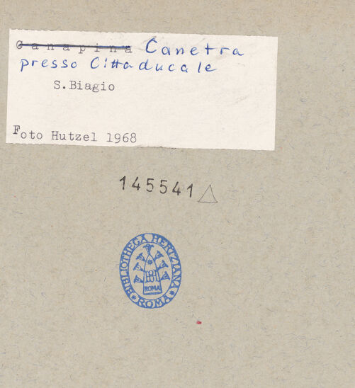 Rückseite von bh145541_recto