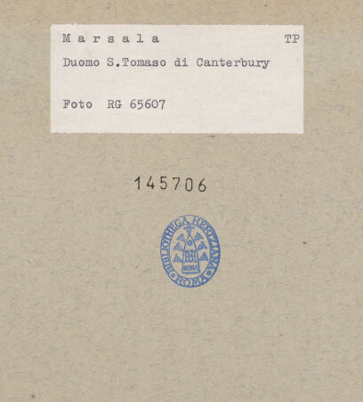 Rückseite von Luce [https://www.deutsche-digitale-bibliothek.de/content/lizenzen/rv-fz/] Duomo - Seitenansicht vom linken Seitenschiff in Richtung Vierung (nach dem Bombentreffer 1943), bh145706_recto. Foto.