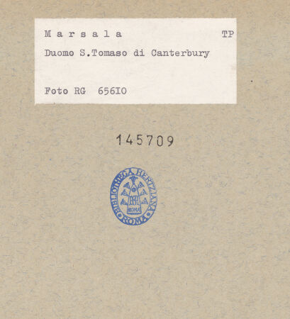 Rückseite von Luce [https://www.deutsche-digitale-bibliothek.de/content/lizenzen/rv-fz/] Duomo - Rechtes Seitenschiff und Kanzel (nach dem Bombentreffer 1943), bh145709_recto. Foto.