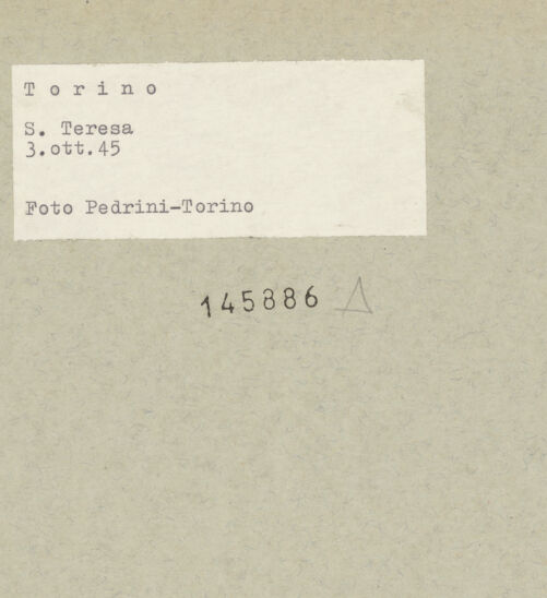 Rückseite von Pedrini, Augusto [https://www.deutsche-digitale-bibliothek.de/content/lizenzen/rv-fz/] Santa Teresa - Gewölbe nach den Bombentreffer (1943.10.03), bh145886_recto. Foto: Pedrini, Augusto.