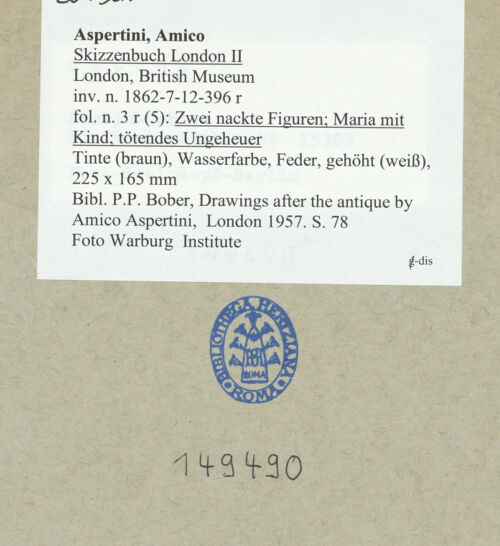 Rückseite von bh149490_recto