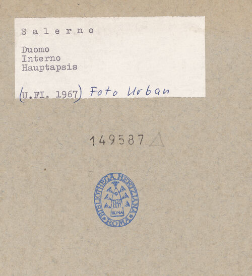 Rückseite von Urban [https://www.deutsche-digitale-bibliothek.de/content/lizenzen/rv-ez/] Duomo & San Matteo - Hauptapsis, Detail: unteres Teil von Süden, bh149587_recto. Foto: Urban, Thomas.