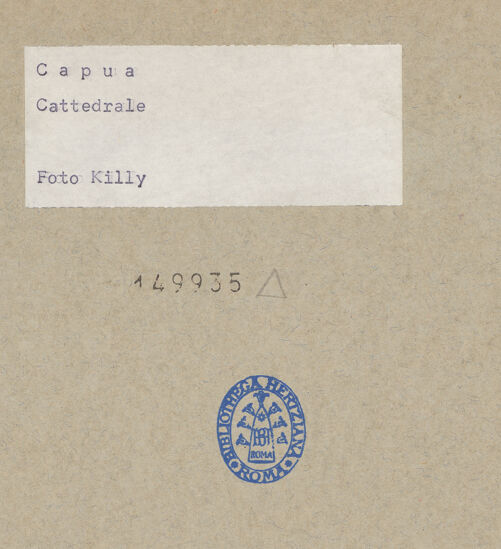 Rückseite von unbekannt [https://www.deutsche-digitale-bibliothek.de/content/lizenzen/rv-fz/] Duomo - Innenansicht nach den Bombentreffern, bh149935_recto. Foto: Killy.