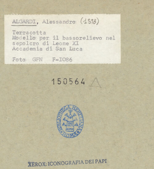 Rückseite von ICCD [https://www.deutsche-digitale-bibliothek.de/content/lizenzen/rv-ez/] Beschwörung des Friedens von Vervins und Heinrich IV. schwört dem Protestantismus ab - , bh150564_recto. Foto.