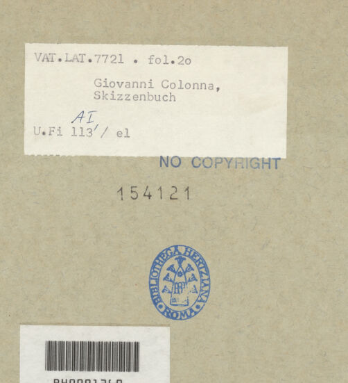 Rückseite von bh154121_recto