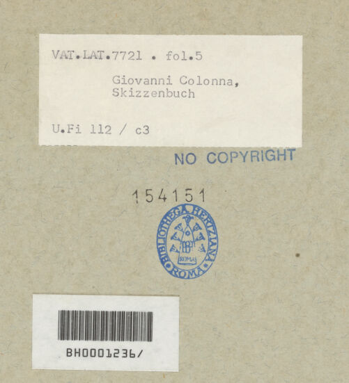 Rückseite von bh154151_recto