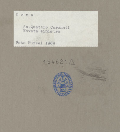 Rückseite von Hutzel, Max [https://www.deutsche-digitale-bibliothek.de/content/lizenzen/rv-ez/] Heiligenzyklus - Fresken im linken Seitenschiff, bh154621_recto. Foto: Hutzel, Max.