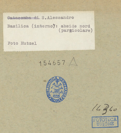 Rückseite von Hutzel, Max [https://www.deutsche-digitale-bibliothek.de/content/lizenzen/rv-ez/] Sant'Alessandro - Apsis (Nord), Detail, bh154657_recto. Foto: Hutzel, Max.