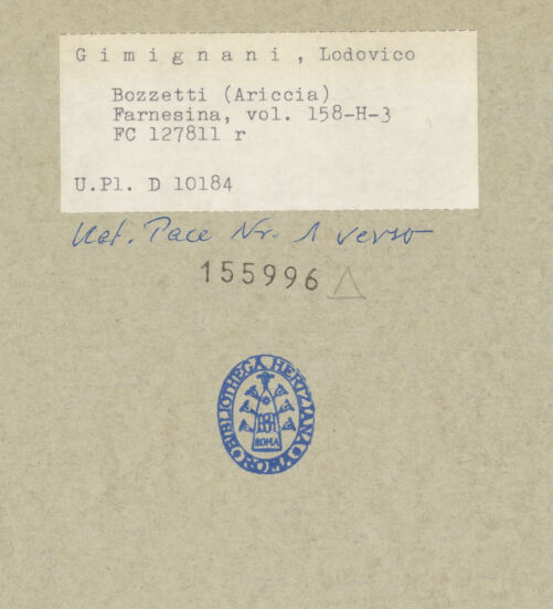 Rückseite von bh155996_recto