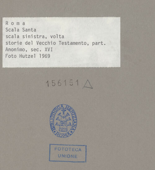 Rückseite von Getty Research Institute? [https://www.deutsche-digitale-bibliothek.de/content/lizenzen/rv-fz/] Szenen aus dem Alten Testament - Gewölbe: Bildfelder 2 bis 6 (von oben), bh156151_recto. Foto: Hutzel, Max.