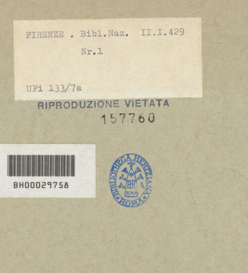 Rückseite von bh157760_recto