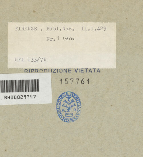 Rückseite von bh157761_recto