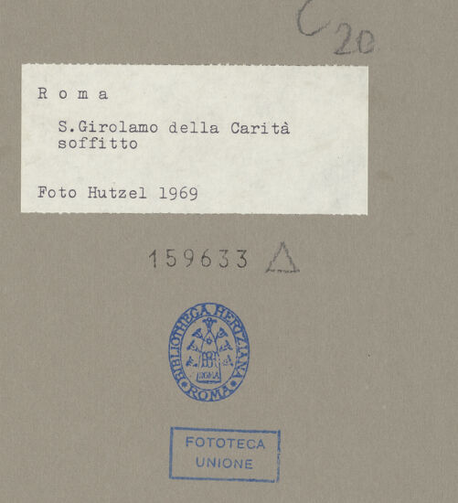 Rückseite von unbekannt [https://www.deutsche-digitale-bibliothek.de/content/lizenzen/rv-ez/] Kassettendecke mit Imago Pietatis, Arma Christi und Kardinalswappen - , bh159633_recto. Foto: Hutzel, Max.