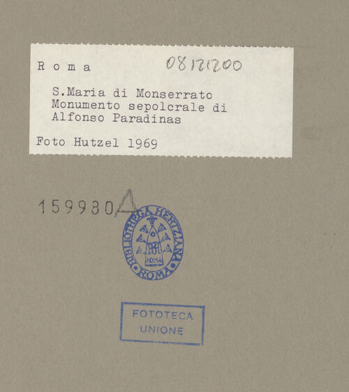 Rückseite von Hutzel, Max [https://www.deutsche-digitale-bibliothek.de/content/lizenzen/rv-fz/] Grabmal des Bischofs Alfonso de Paradinas (+1485) - Gesamtaufnahme, bh159980_recto. Foto: Hutzel, Max.