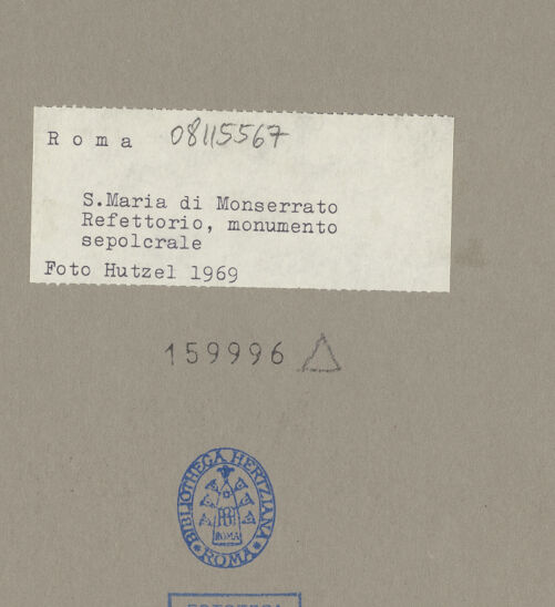 Rückseite von Hutzel, Max [https://rightsstatements.org/page/CNE/1.0/] Grabmal des Francisco de Vides (+ 1699) - Gesamtansicht, leicht schräg, bh159996_recto. Foto: Hutzel, Max.