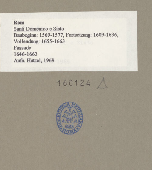 Rückseite von unbekannt [https://www.deutsche-digitale-bibliothek.de/content/lizenzen/rv-fz/] Santi Domenico e Sisto - , bh160124_recto. Foto: Hutzel, Max.