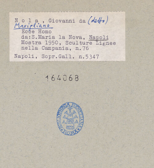 Rückseite von Sopr. BAS NA [https://www.deutsche-digitale-bibliothek.de/content/lizenzen/rv-ez/] Ecce Homo - Frontalansicht, bh164068_recto. Foto.