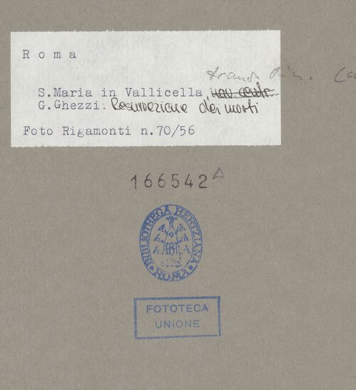 Rückseite von Bibliotheca Hertziana [https://www.deutsche-digitale-bibliothek.de/content/lizenzen/rv-fz/] Bildzyklus zur Erlösung der MenschheitDie Auferstehung der Toten - , bh166542_recto. Foto: Rigamonti.