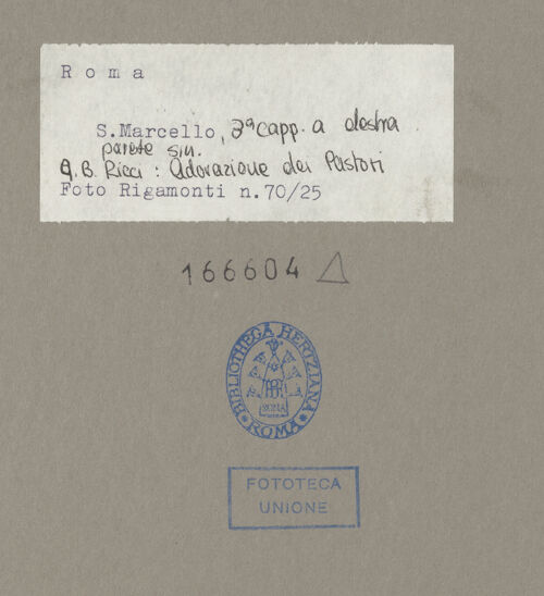 Rückseite von Bibliotheca Hertziana [https://www.deutsche-digitale-bibliothek.de/content/lizenzen/rv-fz/] Szenen aus dem Marienleben, Evangelisten und ProphetenAnbetung der Hirten - , bh166604_recto. Foto: Rigamonti.