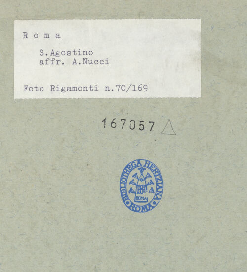 Rückseite von Bibliotheca Hertziana [https://www.deutsche-digitale-bibliothek.de/content/lizenzen/rv-ez/] Kapellendekoration mit Szenen aus dem MarienlebenSpielende Putten - Detail, links, bh167057_recto. Foto: Rigamonti.