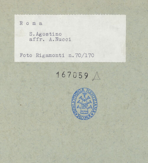 Rückseite von Bibliotheca Hertziana [https://www.deutsche-digitale-bibliothek.de/content/lizenzen/rv-ez/] Kapellendekoration mit Szenen aus dem MarienlebenSpielende Putten - Detail, Mitte, bh167059_recto. Foto: Rigamonti.