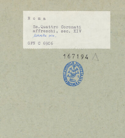 Rückseite von ICCD [https://www.deutsche-digitale-bibliothek.de/content/lizenzen/rv-ez/] Ein Zisterzienser und ein Benediktiner im Disput - Gesamtansicht, bh167194_recto. Foto.