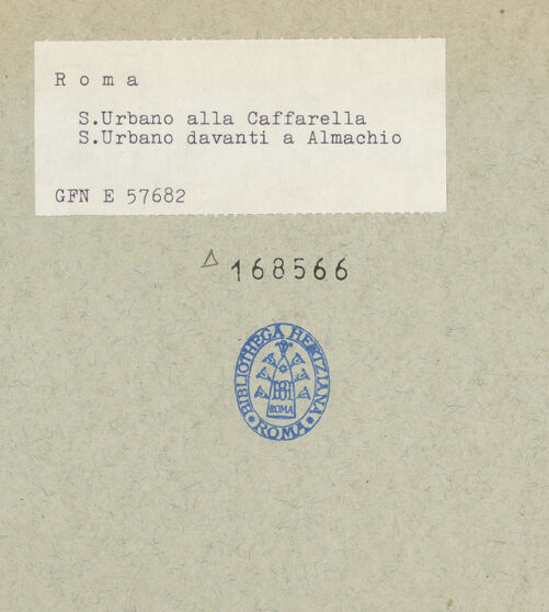 Rückseite von ICCD [https://rightsstatements.org/page/CNE/1.0/] Szenen aus dem Leben und der Passion Christi, verschiedene Märtyrer und Szenen aus der Vita der Heiligen Urban und CaeciliaVita der Heiligen Urban und Caecilia - Der heilige Urban vor Almachius, Detail links, bh168566_recto. Foto.