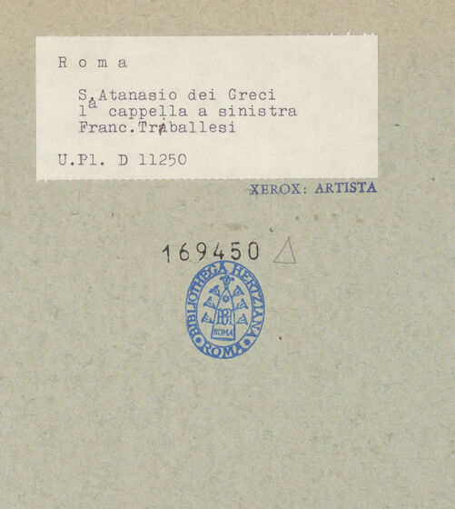 Rückseite von Bibliotheca Hertziana [https://www.deutsche-digitale-bibliothek.de/content/lizenzen/rv-fz/] Christus unter den Schriftgelehrten - Gesamtansicht, bh169450_recto. Foto (digital).