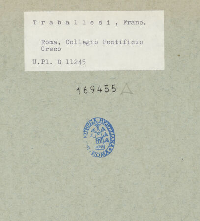 Rückseite von Bibliotheca Hertziana [https://www.deutsche-digitale-bibliothek.de/content/lizenzen/rv-fz/] zwei Kirchenväter (?), darunter Gregor der Große (?) - , bh169455_recto. Foto.