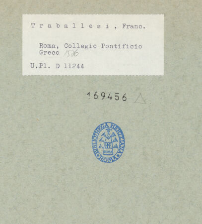 Rückseite von Bibliotheca Hertziana [https://www.deutsche-digitale-bibliothek.de/content/lizenzen/rv-fz/] Jungfrau Maria mit dem Jesusknaben - , bh169456_recto. Foto.