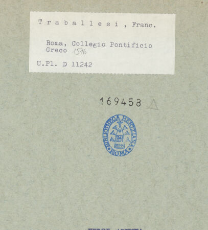 Rückseite von Bibliotheca Hertziana [https://www.deutsche-digitale-bibliothek.de/content/lizenzen/rv-fz/] Johannes der Täufer - , bh169458_recto. Foto.