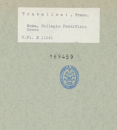 Rückseite von Bibliotheca Hertziana [https://www.deutsche-digitale-bibliothek.de/content/lizenzen/rv-fz/] zwei Kirchenväter (?) - , bh169459_recto. Foto.