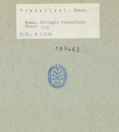 Rückseite von Bibliotheca Hertziana [https://www.deutsche-digitale-bibliothek.de/content/lizenzen/rv-fz/] Die zwölf Aposteldrei Apostel, darunter Johannes - , bh169462_recto. Foto.