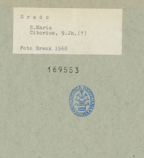 Rückseite von Brenk [https://www.deutsche-digitale-bibliothek.de/content/lizenzen/rv-ez/] Bogen eines Ziboriums - Gesamtansicht, bh169553_recto. Foto: Brenk, Beat.