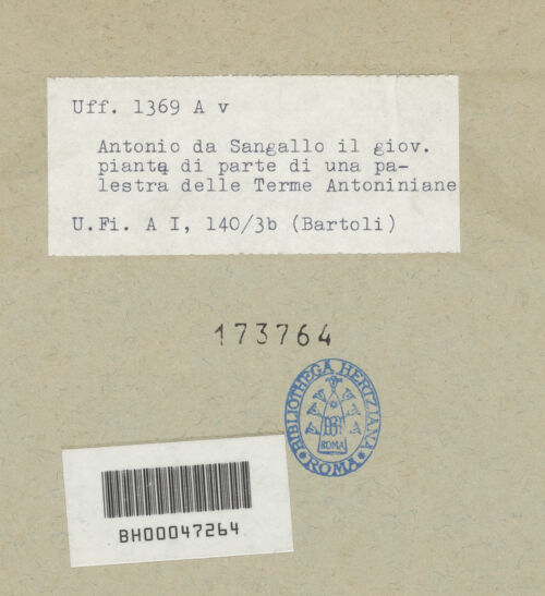 Rückseite von bh173764_recto