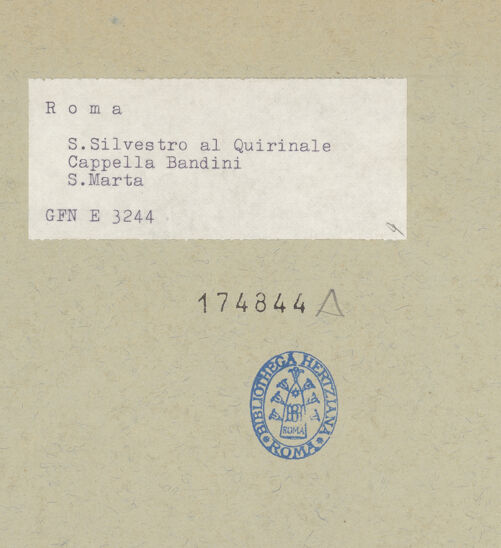 Rückseite von ICCD [https://www.deutsche-digitale-bibliothek.de/content/lizenzen/rv-ez/] Heilige Martha - Gesamtansicht, bh174844_recto. Foto.