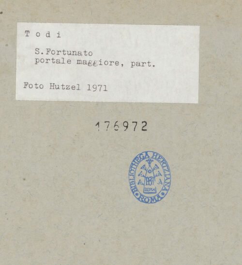 Rückseite von Getty Research Institute? [https://www.deutsche-digitale-bibliothek.de/content/lizenzen/rv-ez/] HauptportalLinkes Gewände mit Aposteldarstellungen - Untere Zone, Detail, bh176972_recto. Foto: Hutzel, Max.