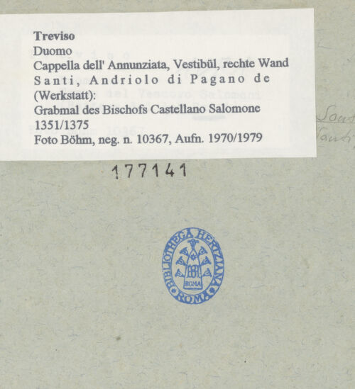 Rückseite von bh177141_recto